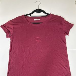 Maroon Short Sleeve Tee